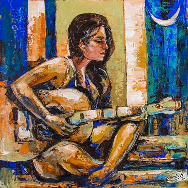 Original Women Paintings by Artist Gurdish Pannu