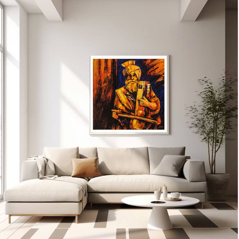 Original Realism Culture Painting by Artist Gurdish Pannu