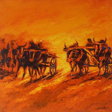 Original World Culture Paintings by Artist Gurdish Pannu