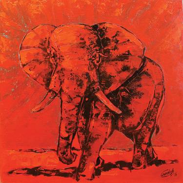 The Beautiful Calf- Elephant Art thumb