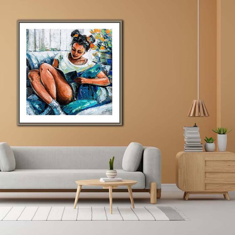 Original Figurative Women Painting by Artist Gurdish Pannu