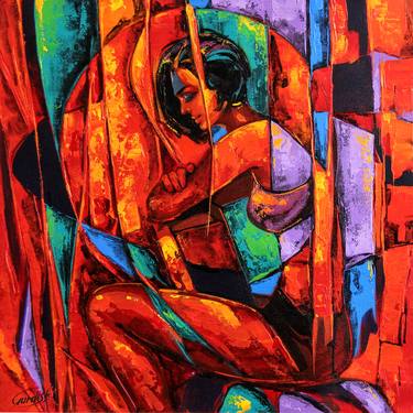 Original Women Paintings by Artist Gurdish Pannu