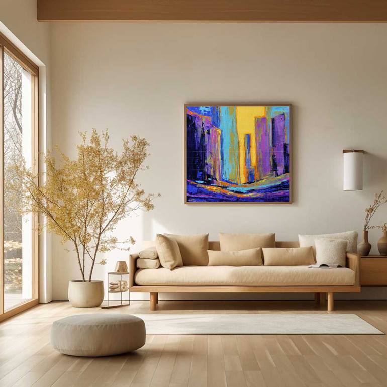 Original Conceptual Abstract Painting by Artist Gurdish Pannu