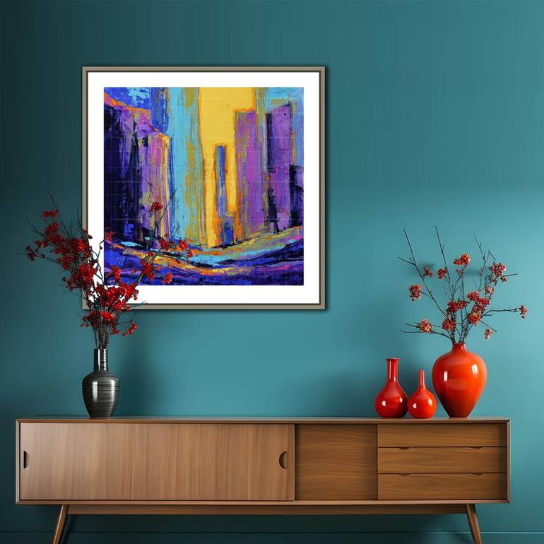 Original Conceptual Abstract Painting by Artist Gurdish Pannu