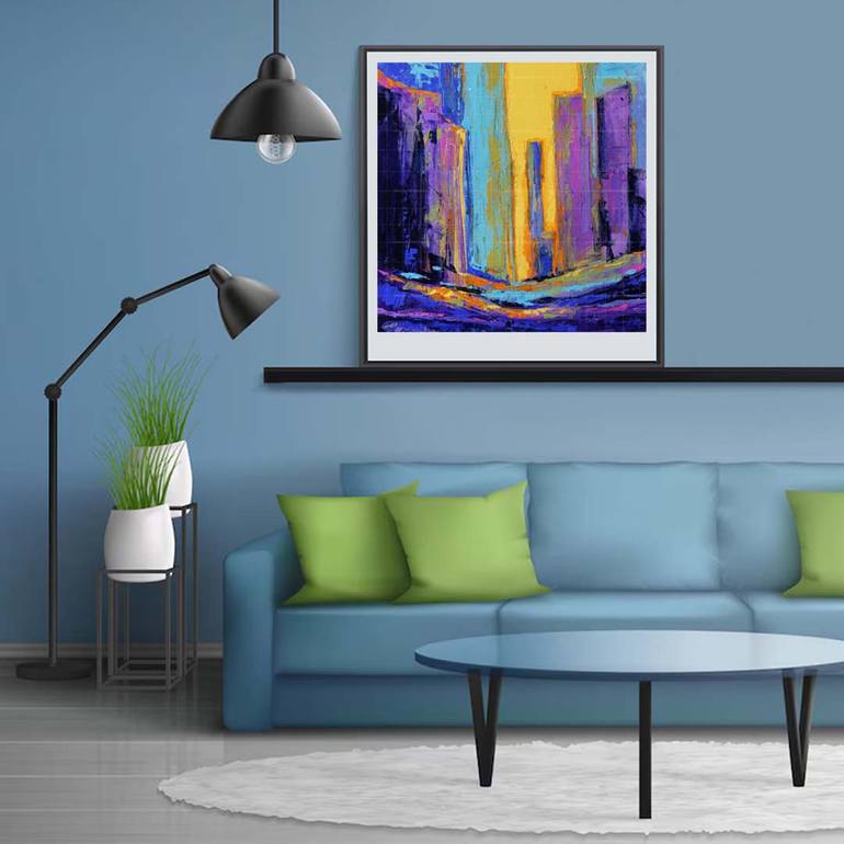 Original Conceptual Abstract Painting by Artist Gurdish Pannu