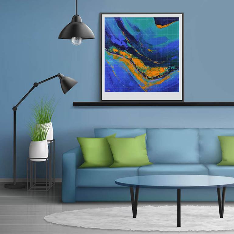 Original Abstract Nature Painting by Artist Gurdish Pannu