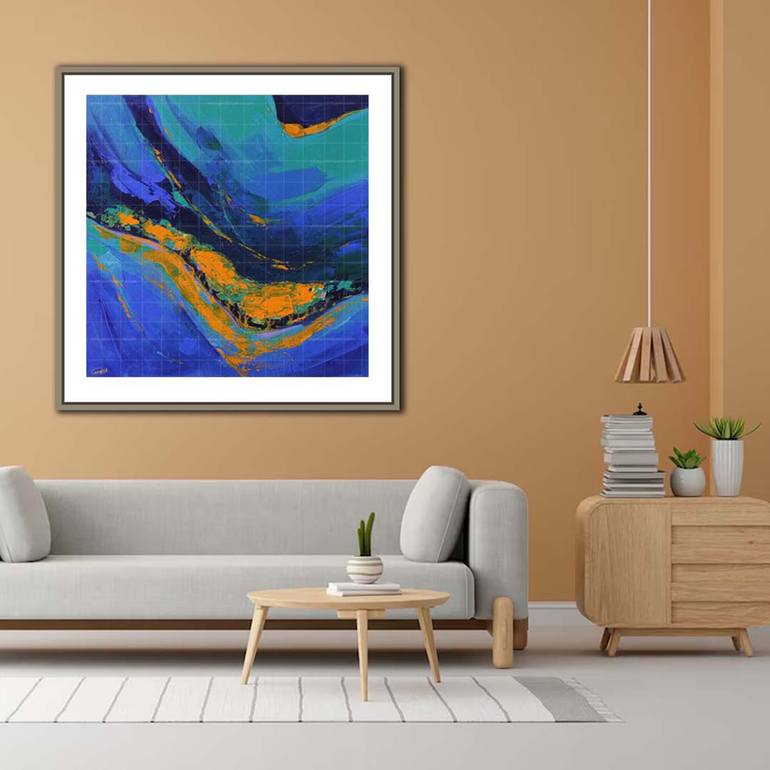 Original Abstract Nature Painting by Artist Gurdish Pannu