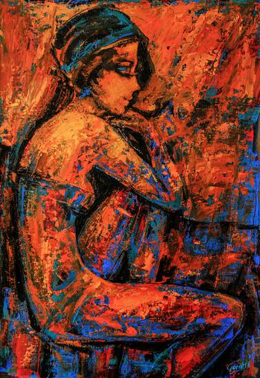 Original Abstract Nude Paintings by Artist Gurdish Pannu