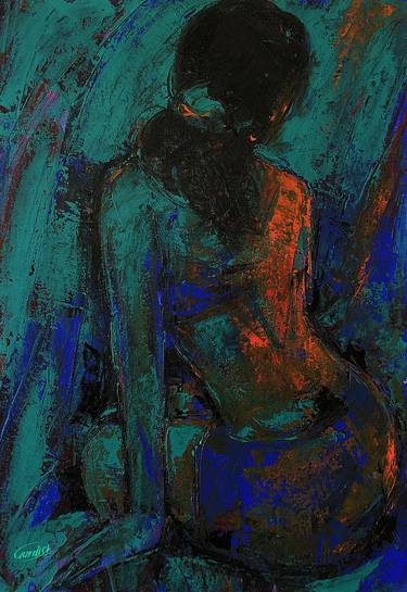 Original Figurative Women Paintings by Artist Gurdish Pannu