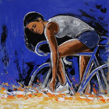 Print of Bicycle Paintings by Artist Gurdish Pannu