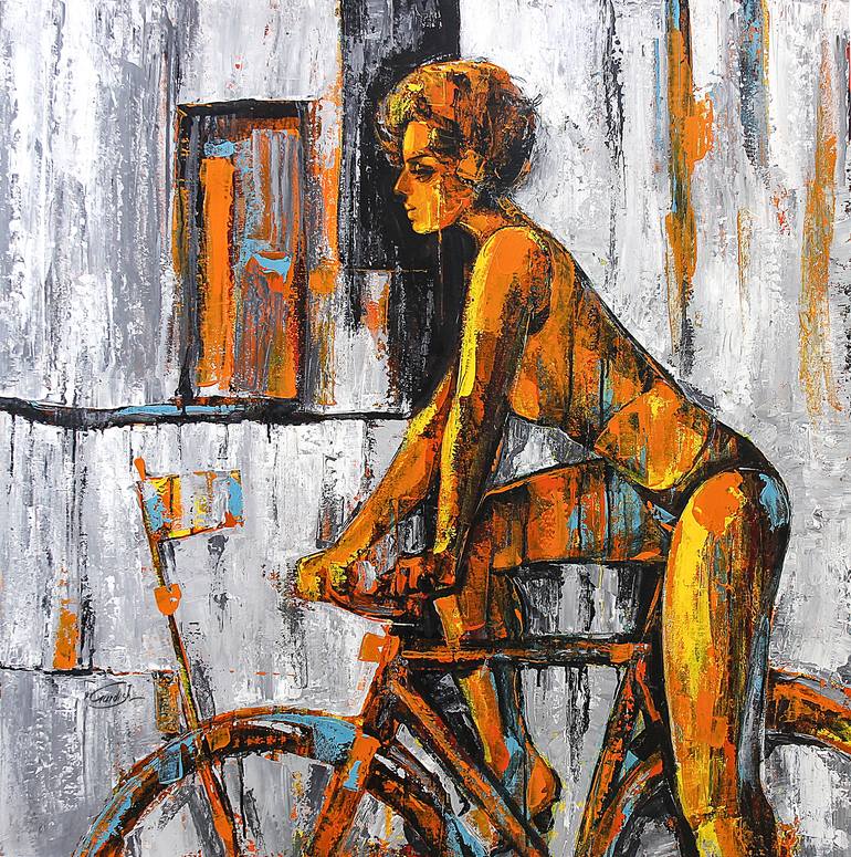 Print of Abstract Women Paintings by Artist Gurdish Pannu