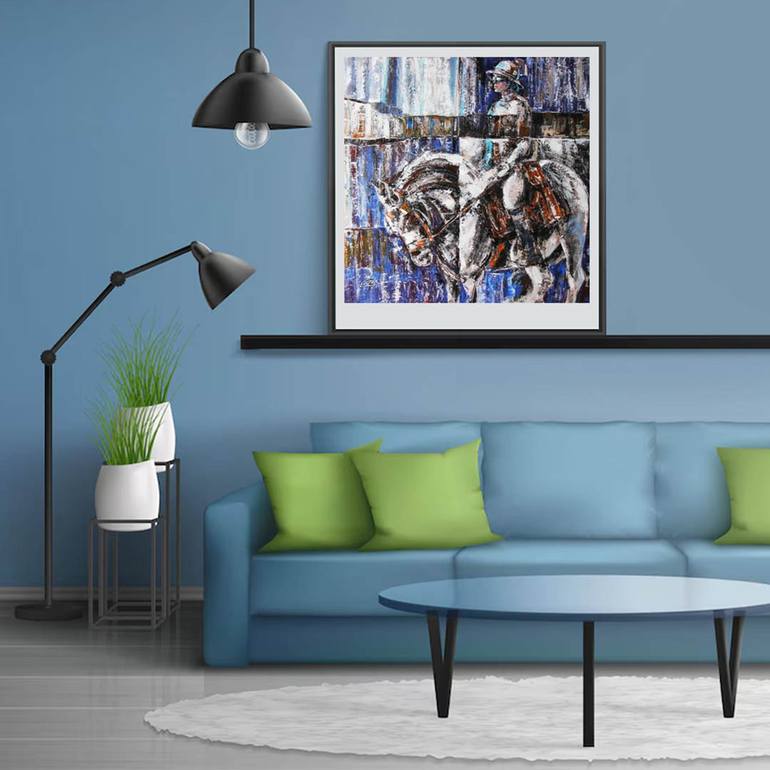 Original Abstract Animal Painting by Artist Gurdish Pannu