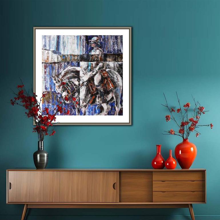 Original Abstract Animal Painting by Artist Gurdish Pannu