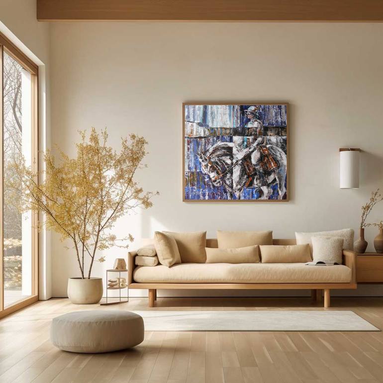 Original Abstract Animal Painting by Artist Gurdish Pannu