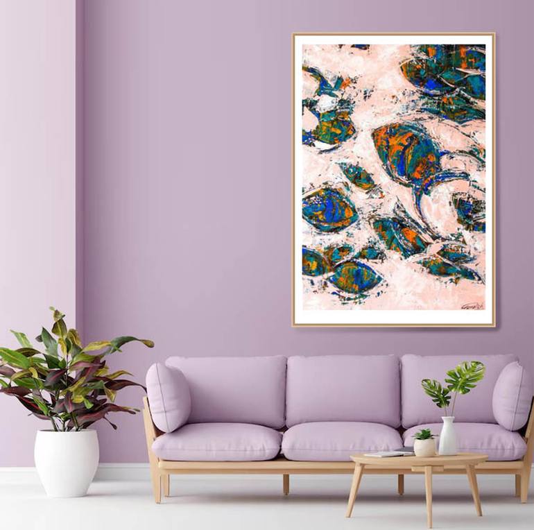 Original Expressionism Abstract Painting by Artist Gurdish Pannu