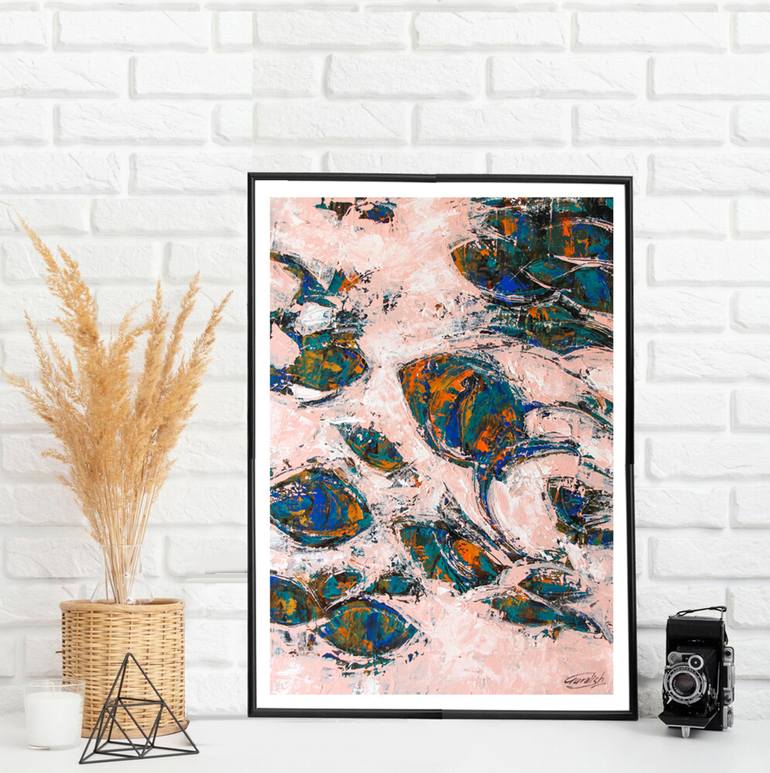 Original Expressionism Abstract Painting by Artist Gurdish Pannu