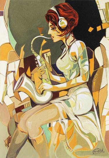 Print of Music Paintings by Artist Gurdish Pannu