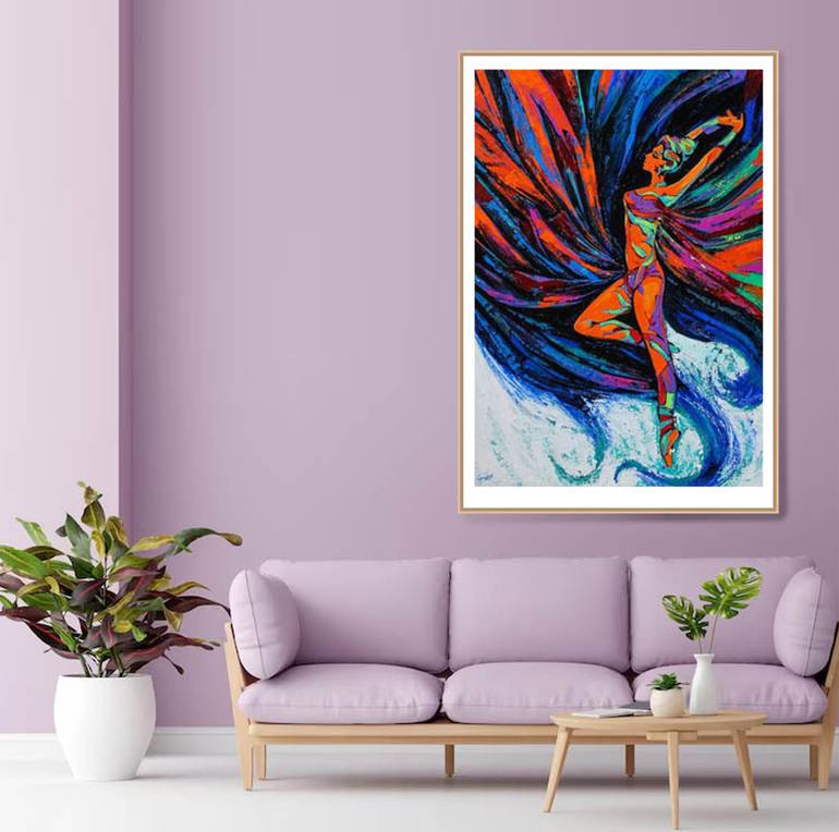 Original Abstract Expressionism Love Painting by Artist Gurdish Pannu