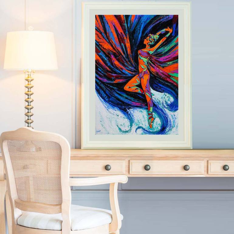 Original Abstract Expressionism Love Painting by Artist Gurdish Pannu