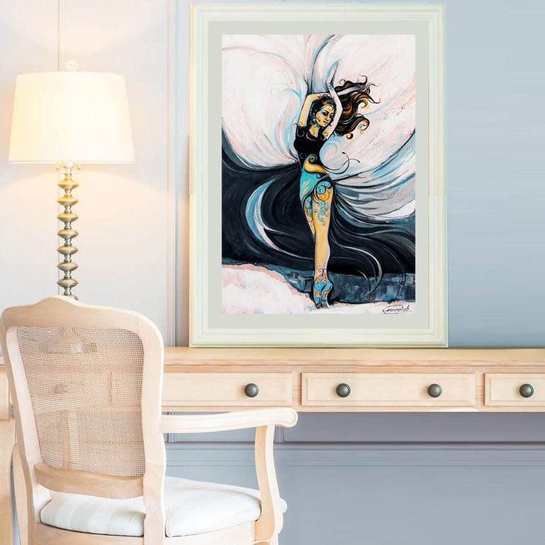 Original Conceptual Performing Arts Painting by Artist Gurdish Pannu