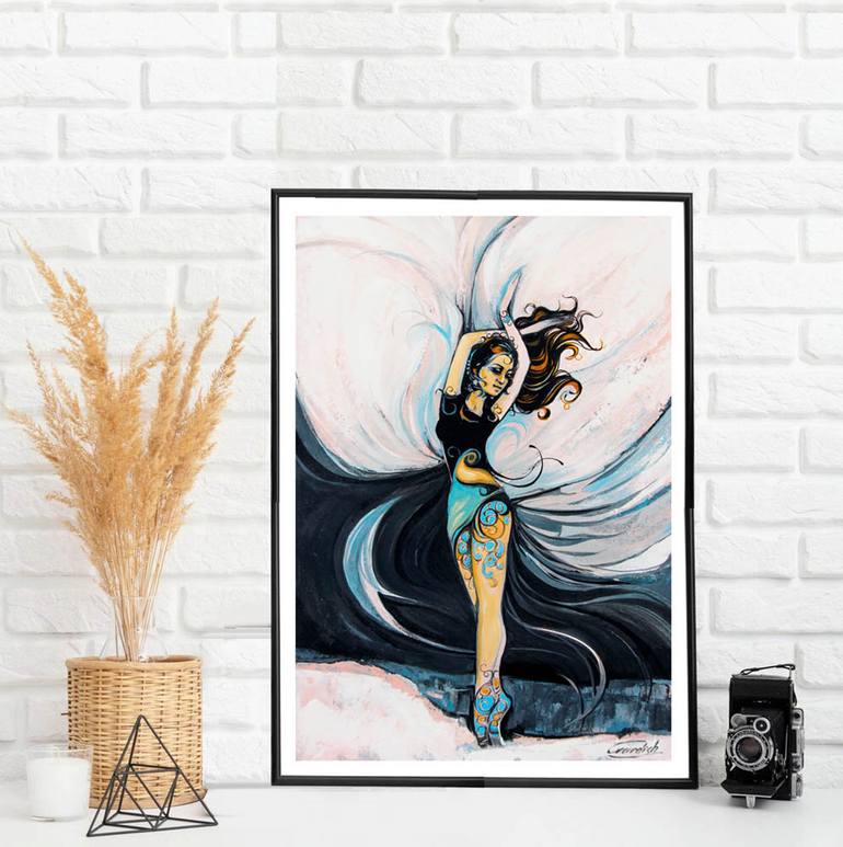 Original Conceptual Performing Arts Painting by Artist Gurdish Pannu