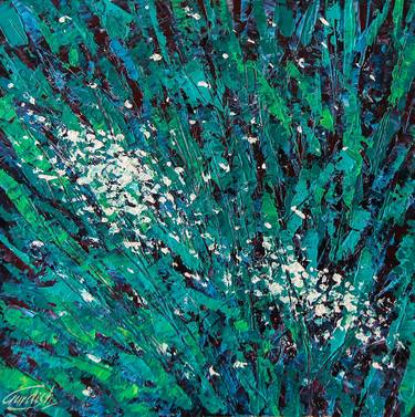 Original Abstract Expressionism Floral Paintings by Artist Gurdish Pannu