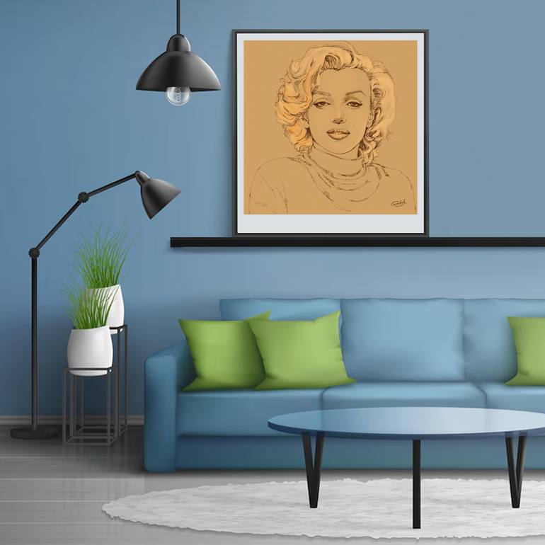 Original Abstract Celebrity Digital by Artist Gurdish Pannu