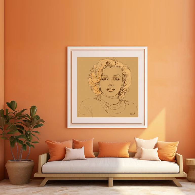 Original Abstract Celebrity Digital by Artist Gurdish Pannu