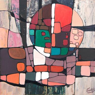 Original Abstract Expressionism Abstract Paintings by Artist Gurdish Pannu