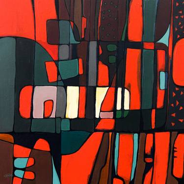 Original Abstract Paintings by Artist Gurdish Pannu