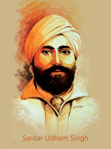 Print of Portrait Digital by Artist Gurdish Pannu