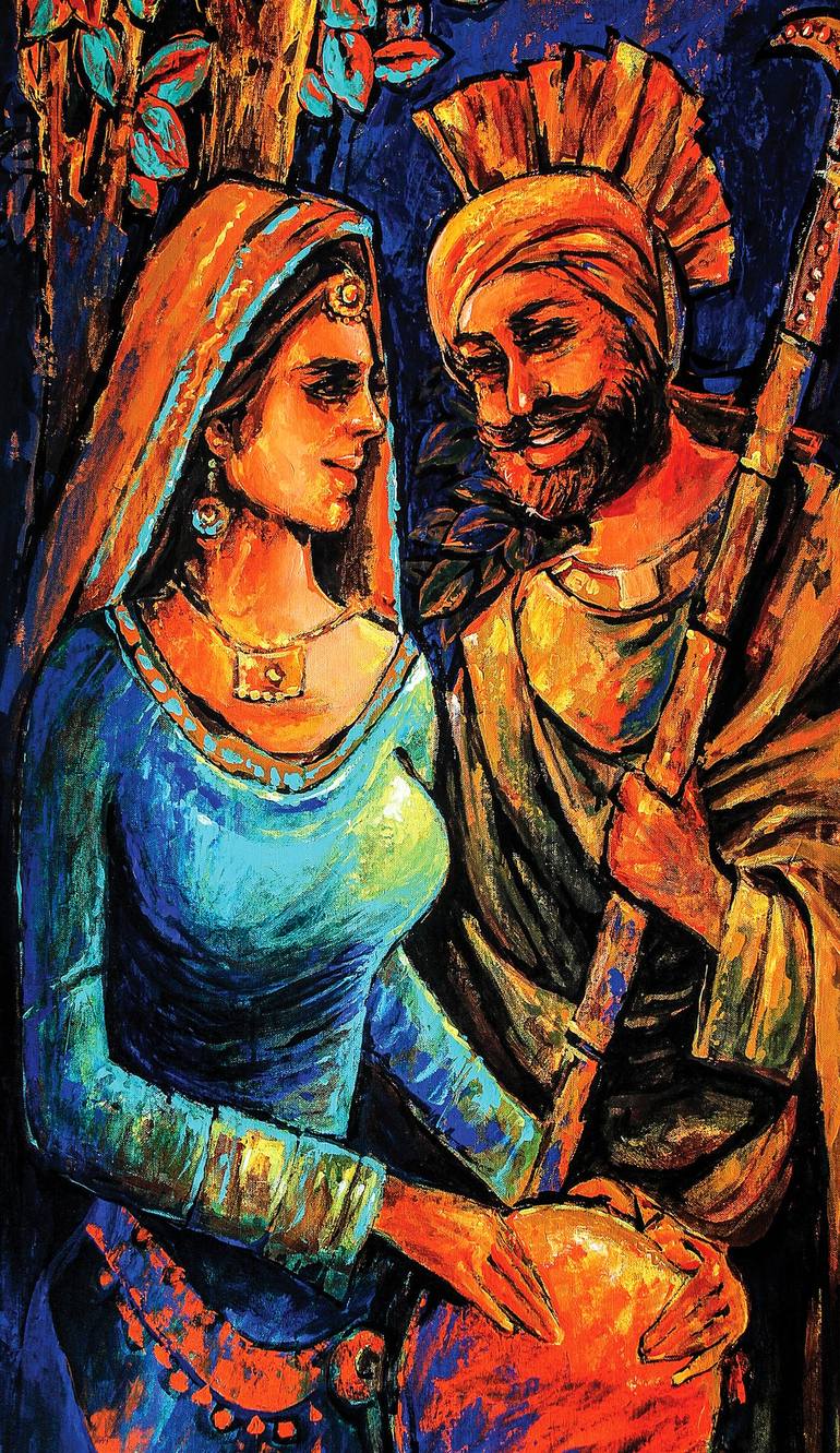 Punjabi Culture Painting - Vaisakhi Mixed Media by Artist Gurdish ...