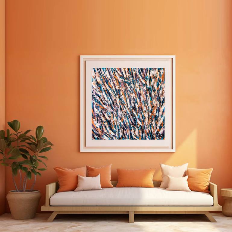 Original Abstract Nature Painting by Artist Gurdish Pannu