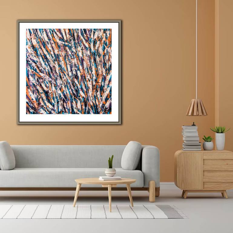 Original Abstract Nature Painting by Artist Gurdish Pannu