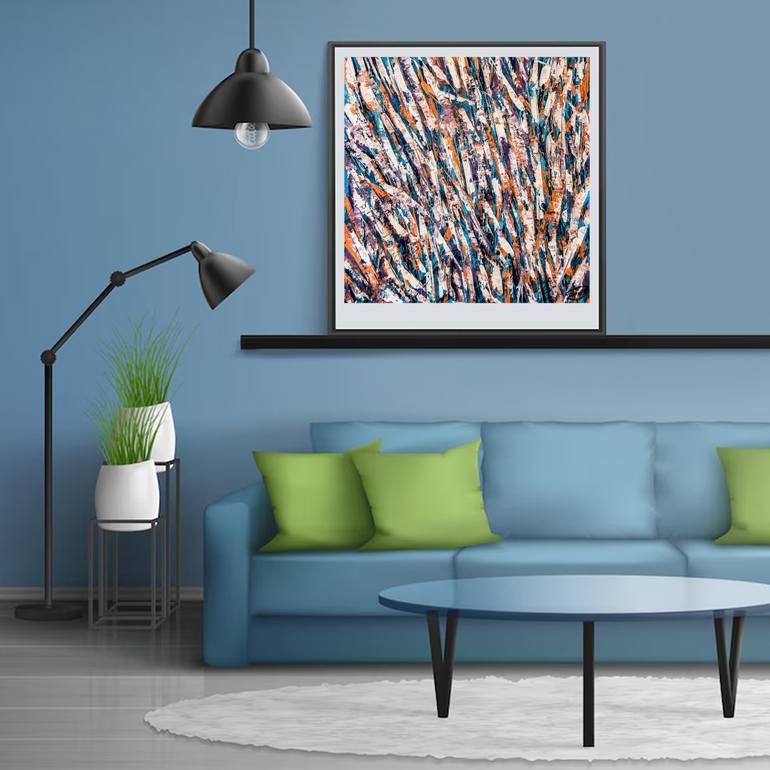 Original Abstract Nature Painting by Artist Gurdish Pannu