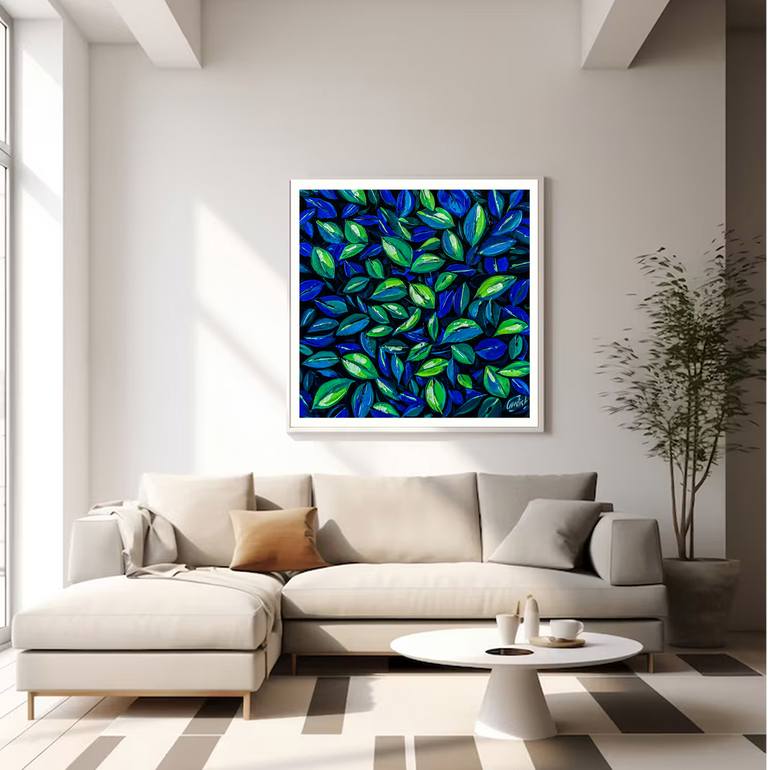 Original Abstract Nature Painting by Artist Gurdish Pannu