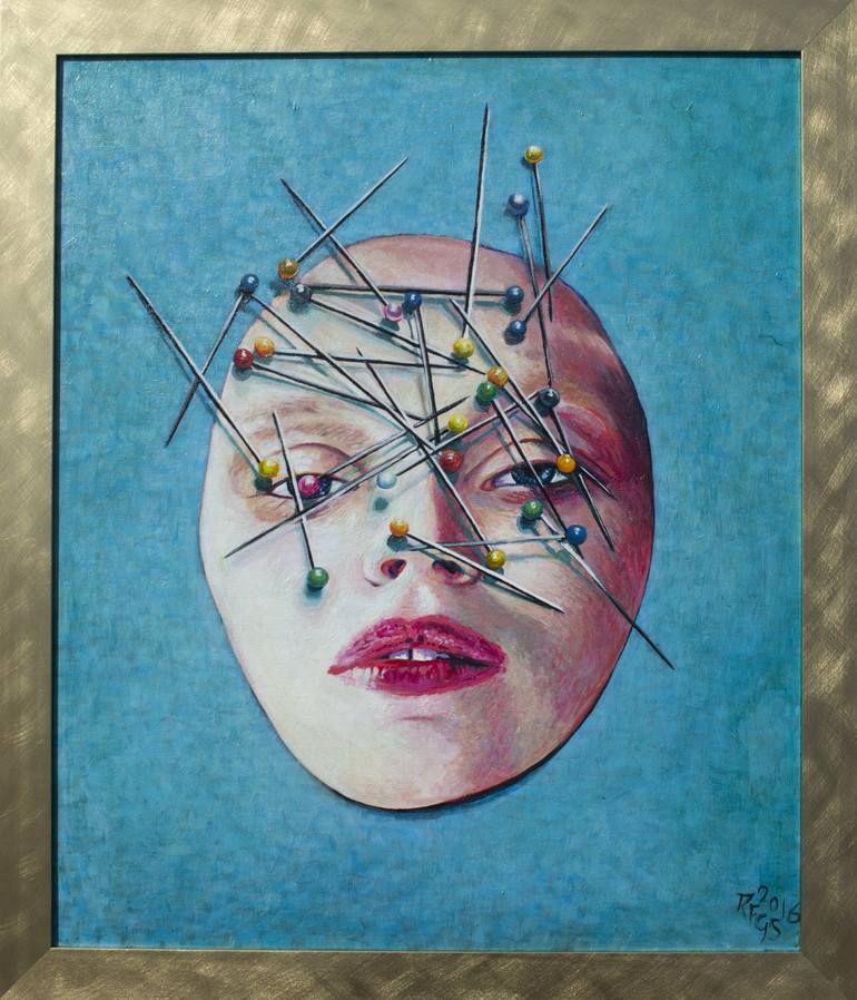 Original Conceptual Mortality Painting by Rosie Galloway-Smith