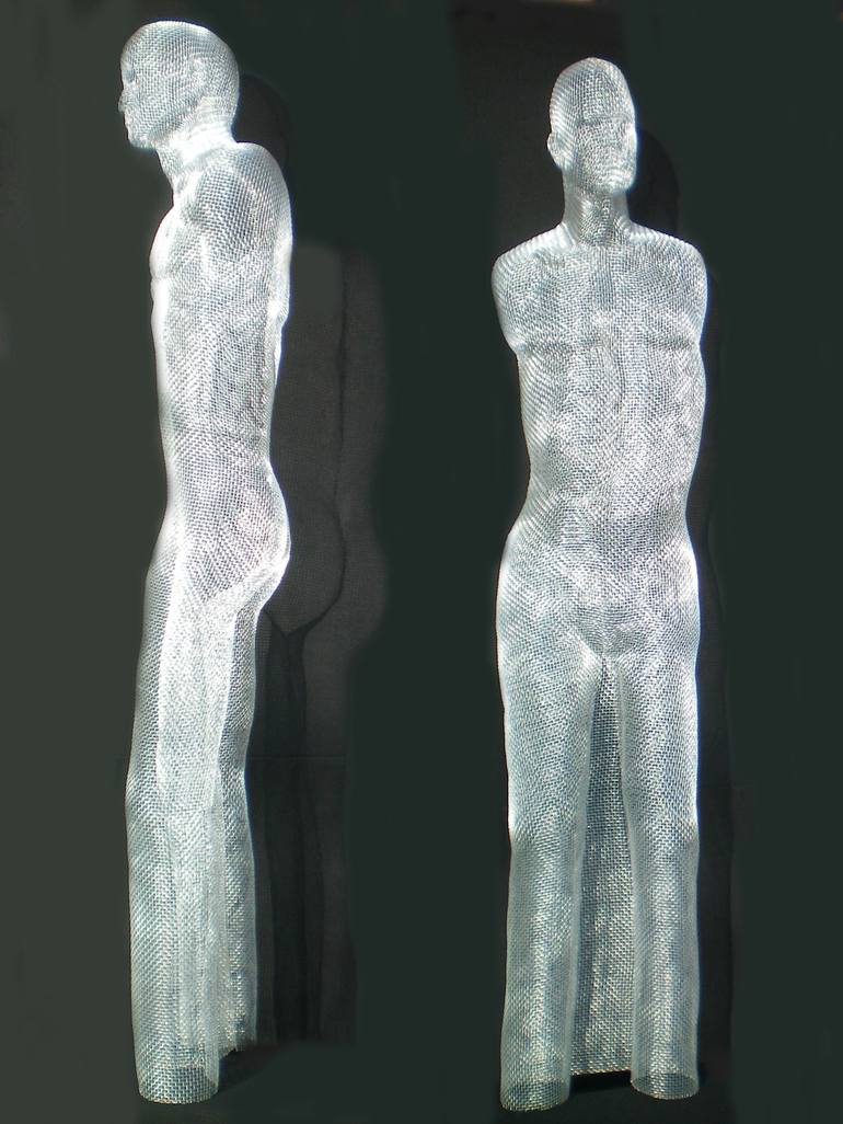 Original Conceptual Men Sculpture by Sławomir Golonko