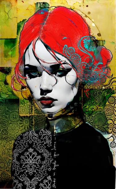 Original Abstract Women Digital by Giuseppina Irene Groccia - Gigro