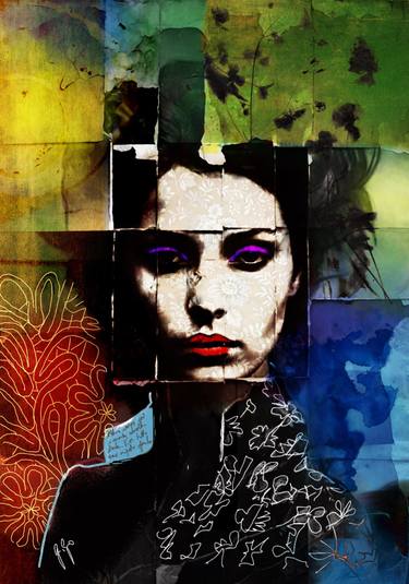 Original Abstract Expressionism Women Digital by Giuseppina Irene Groccia - Gigro