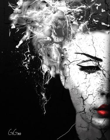 Original Abstract Women Mixed Media by Giuseppina Irene Groccia - Gigro