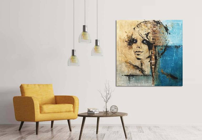 Original Abstract Women Painting by Giuseppina Irene Groccia - Gigro