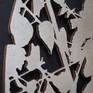 Inspired by the Silver Birch tree foliage. Lasercut plywood wall sculpture gilded with white gold. Edition of 10