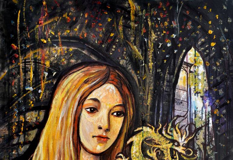 Original Impressionism Fantasy Painting by Alex Solodov
