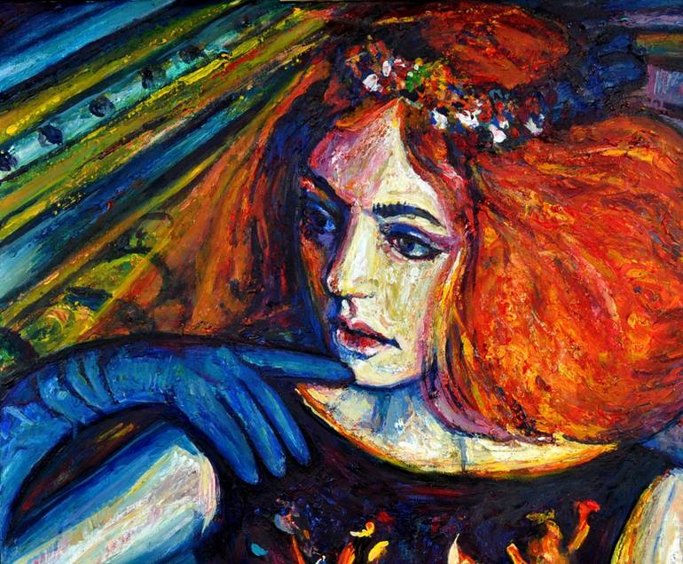 Original Classicism Women Painting by Alex Solodov