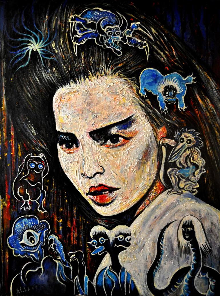 Print of Expressionism Fantasy Paintings by Alex Solodov