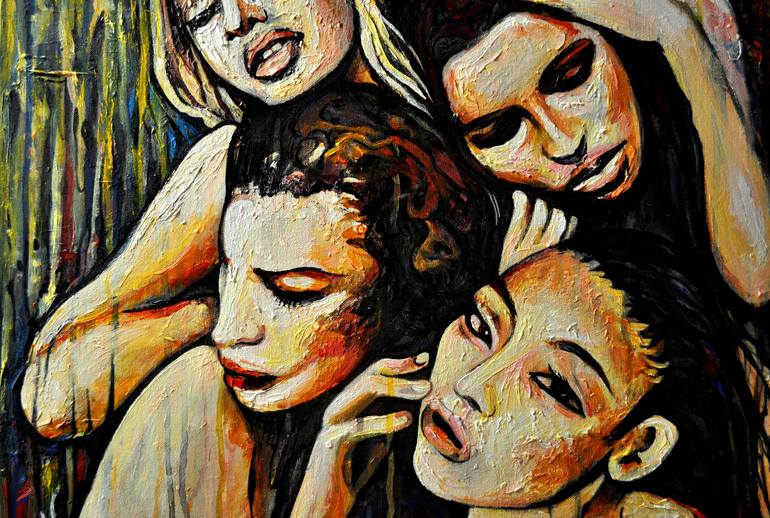 Original Conceptual Erotic Painting by Alex Solodov