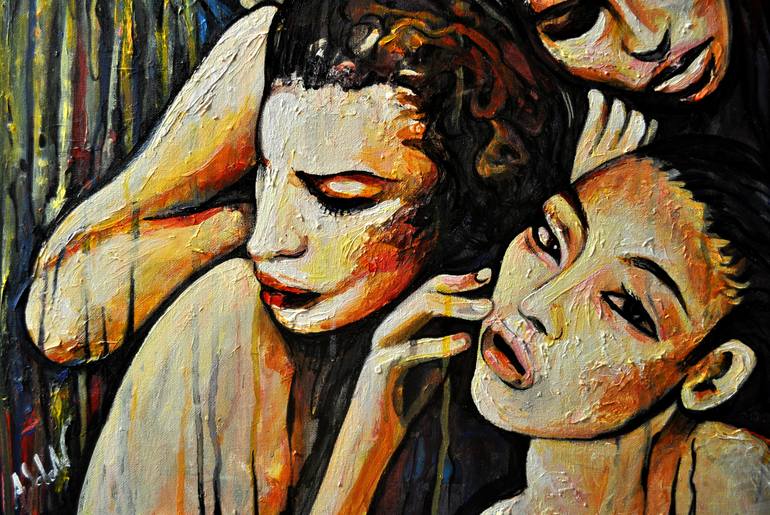 Original Conceptual Erotic Painting by Alex Solodov