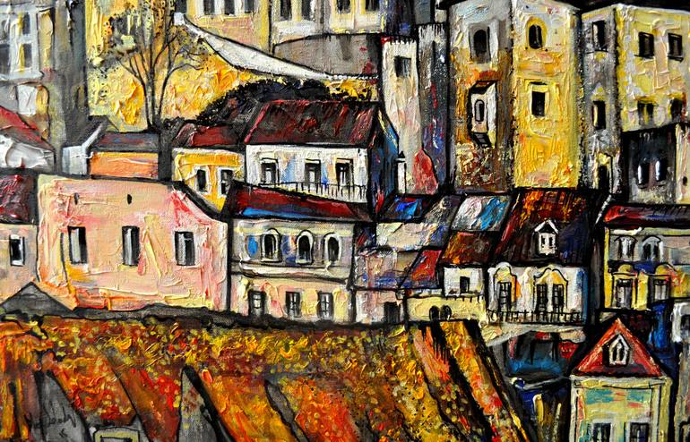 Original Expressionism Architecture Painting by Alex Solodov