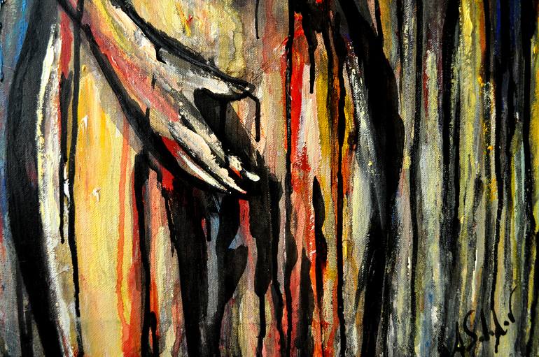 Original Conceptual Erotic Painting by Alex Solodov